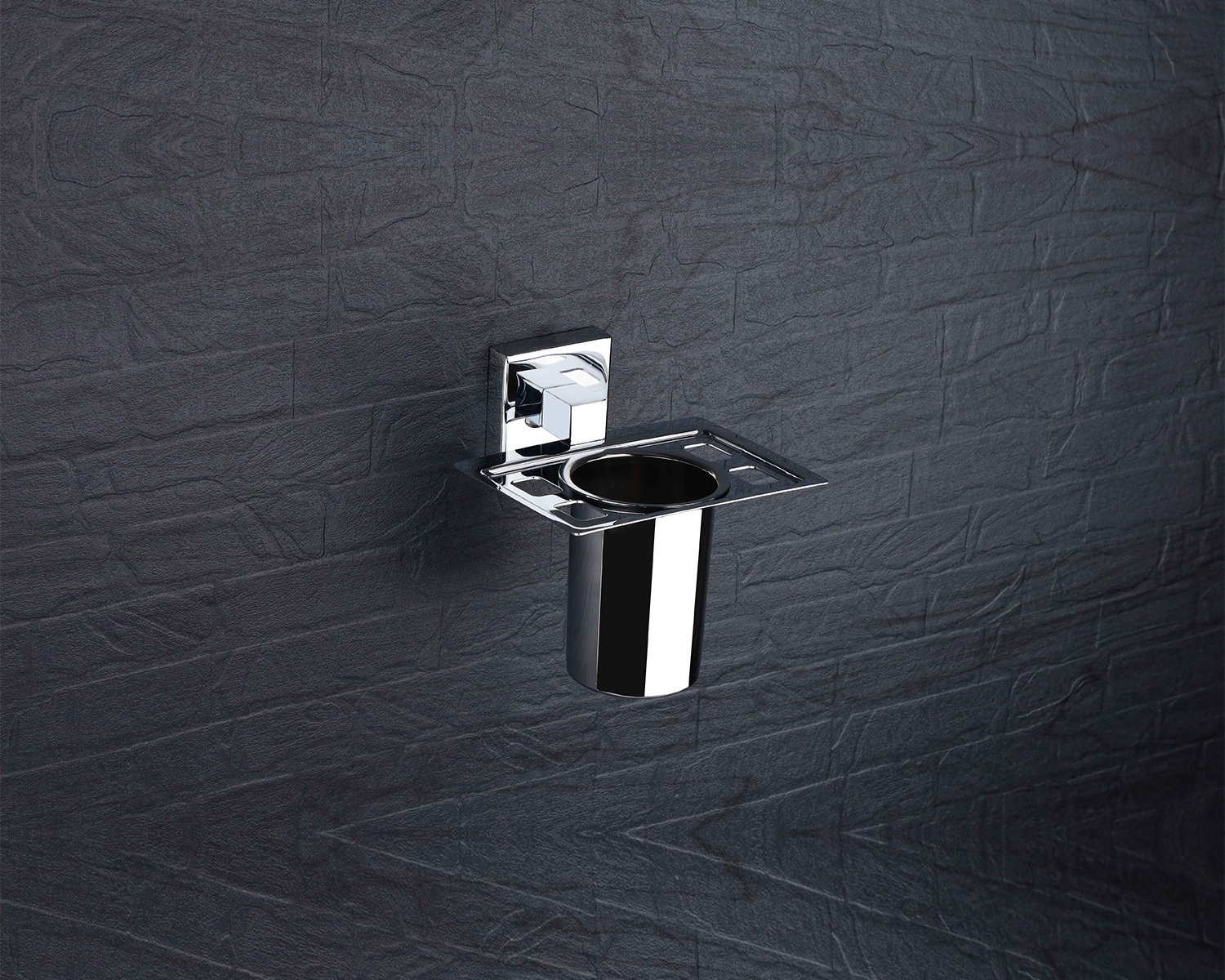 LUIZ Chrome Toothbrush Holder