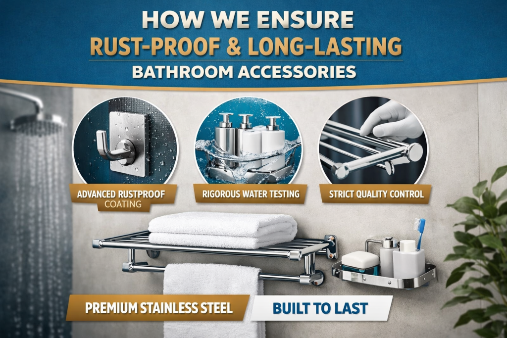 How We Ensure Rust-Proof & Long-Lasting Bathroom Accessories