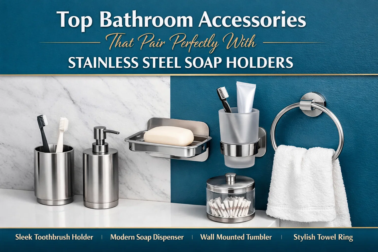 Top Bathroom Accessories That Pair Perfectly With Stainless Steel Soap Holders