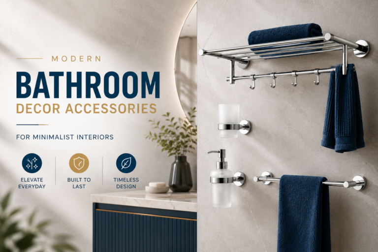 Modern Bathroom Decor Accessories for Minimalist Interiors