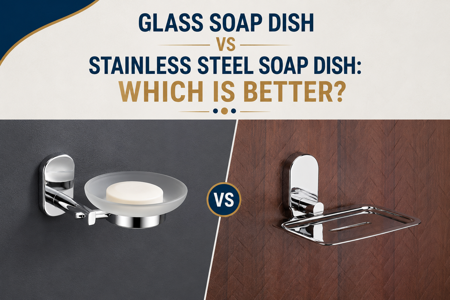 Glass Soap Dish vs Stainless Steel Soap Dish: Which Is Better?