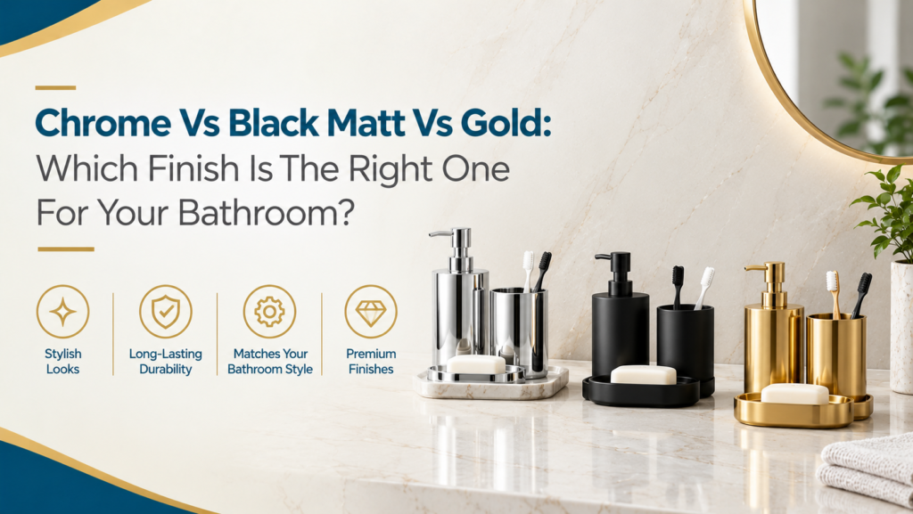Chrome vs Black Matt vs Gold vs Rose Gold: Which Finish Suits Your Bathroom?