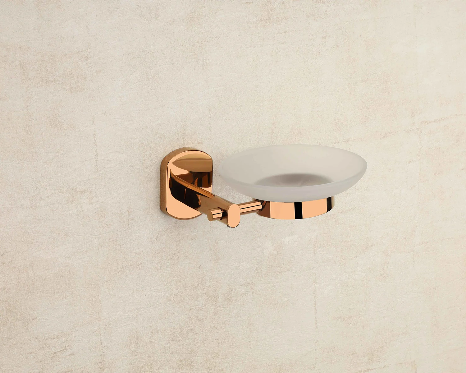 IRIS ROSEGOLD Glass Soap Dish