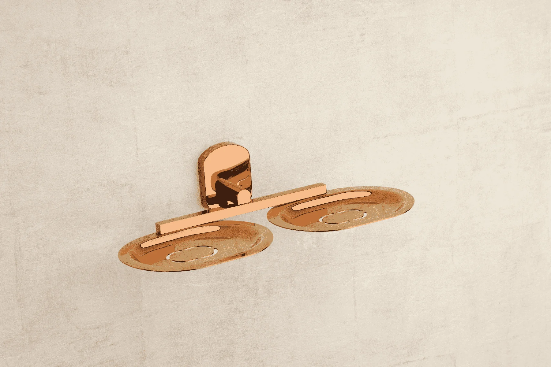 IRIS ROSEGOLD Double Soap Dish
