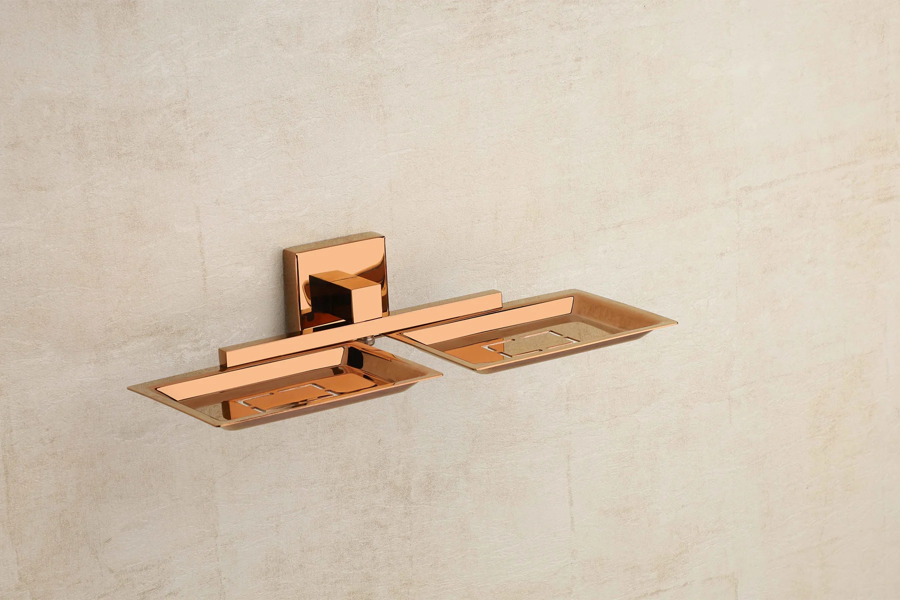LUIZ ROSEGOLD Double Soap Dish