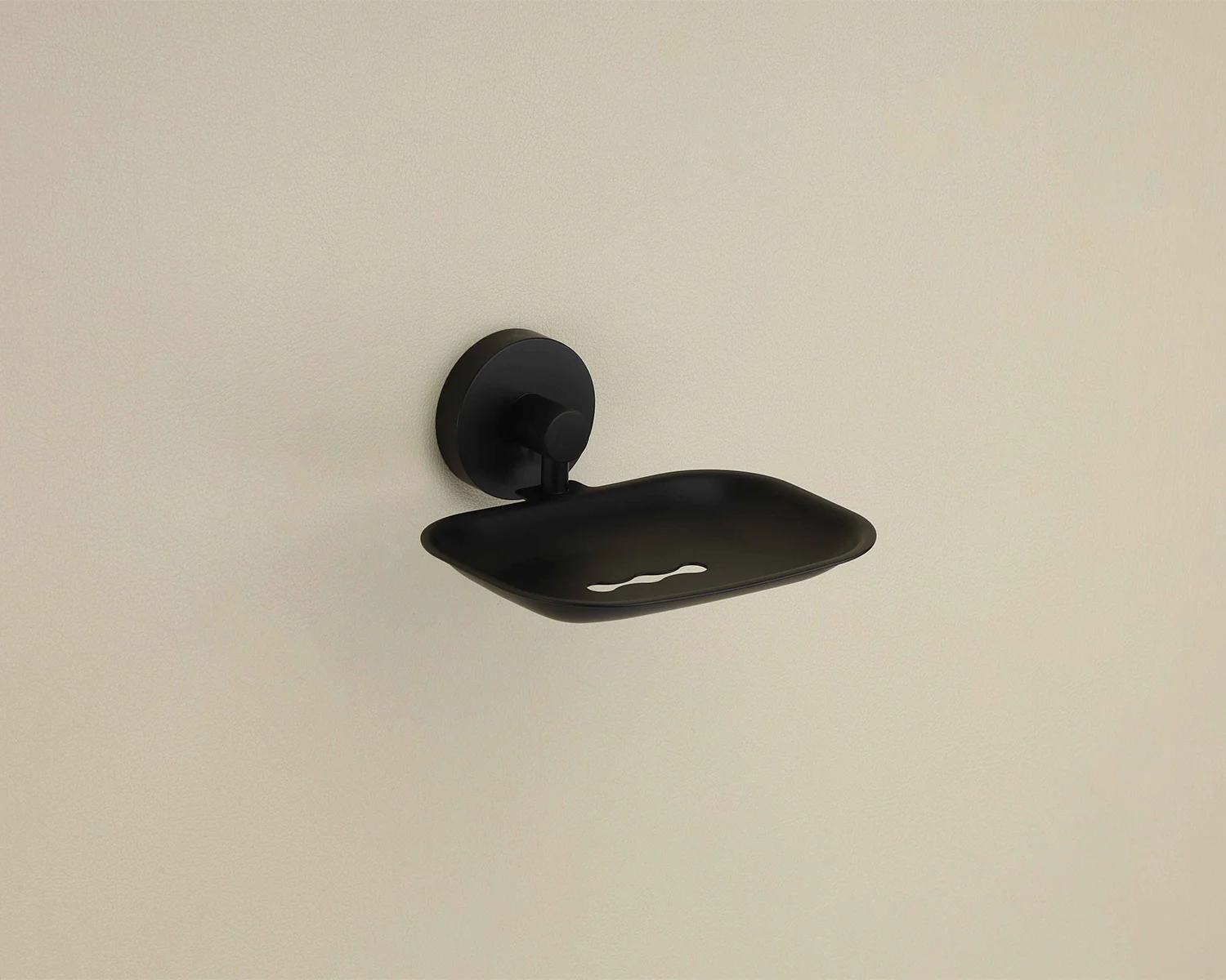 FUSION Black Matt Soap Dish