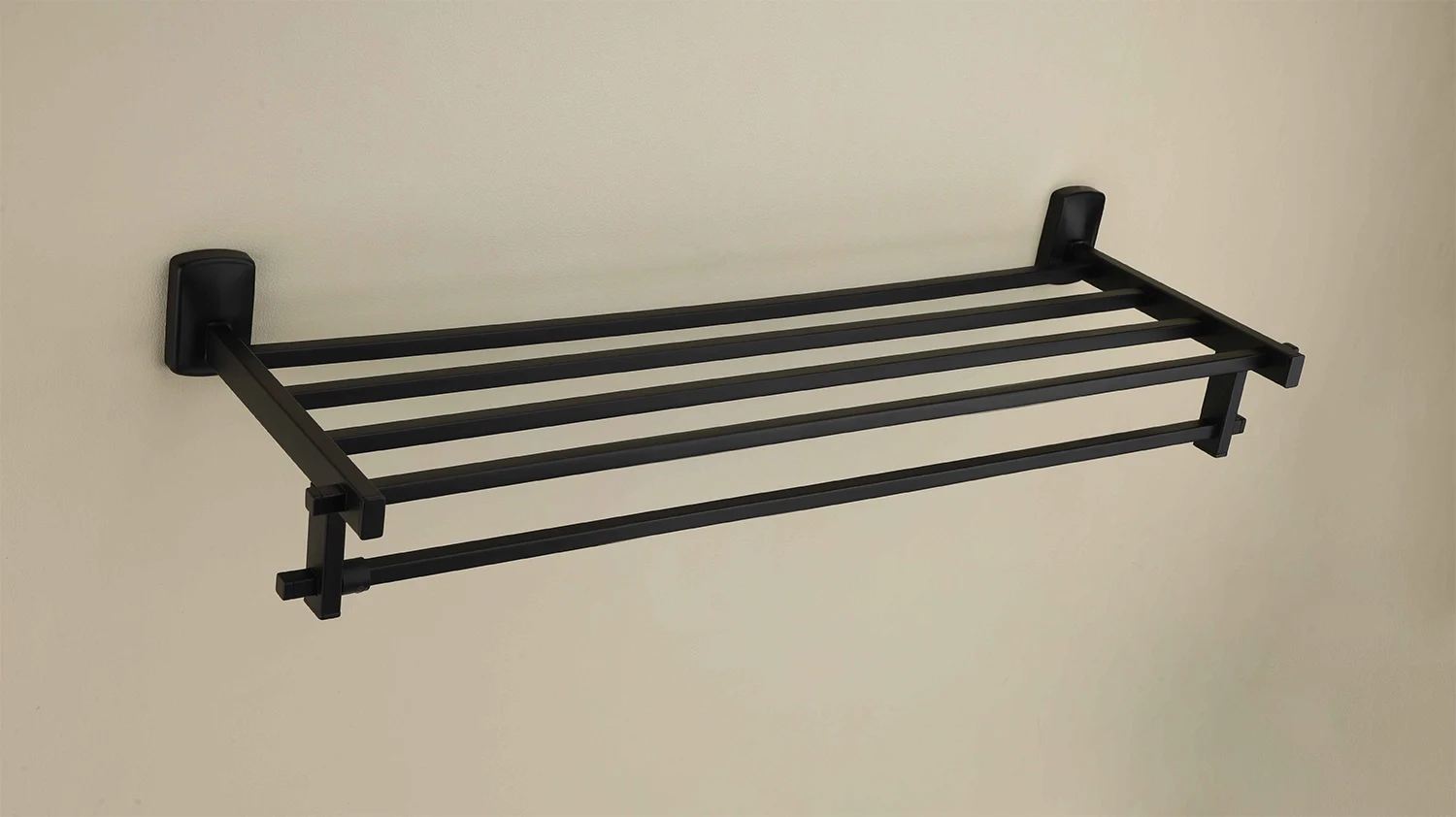 ARIES Black Matt Towel Rack