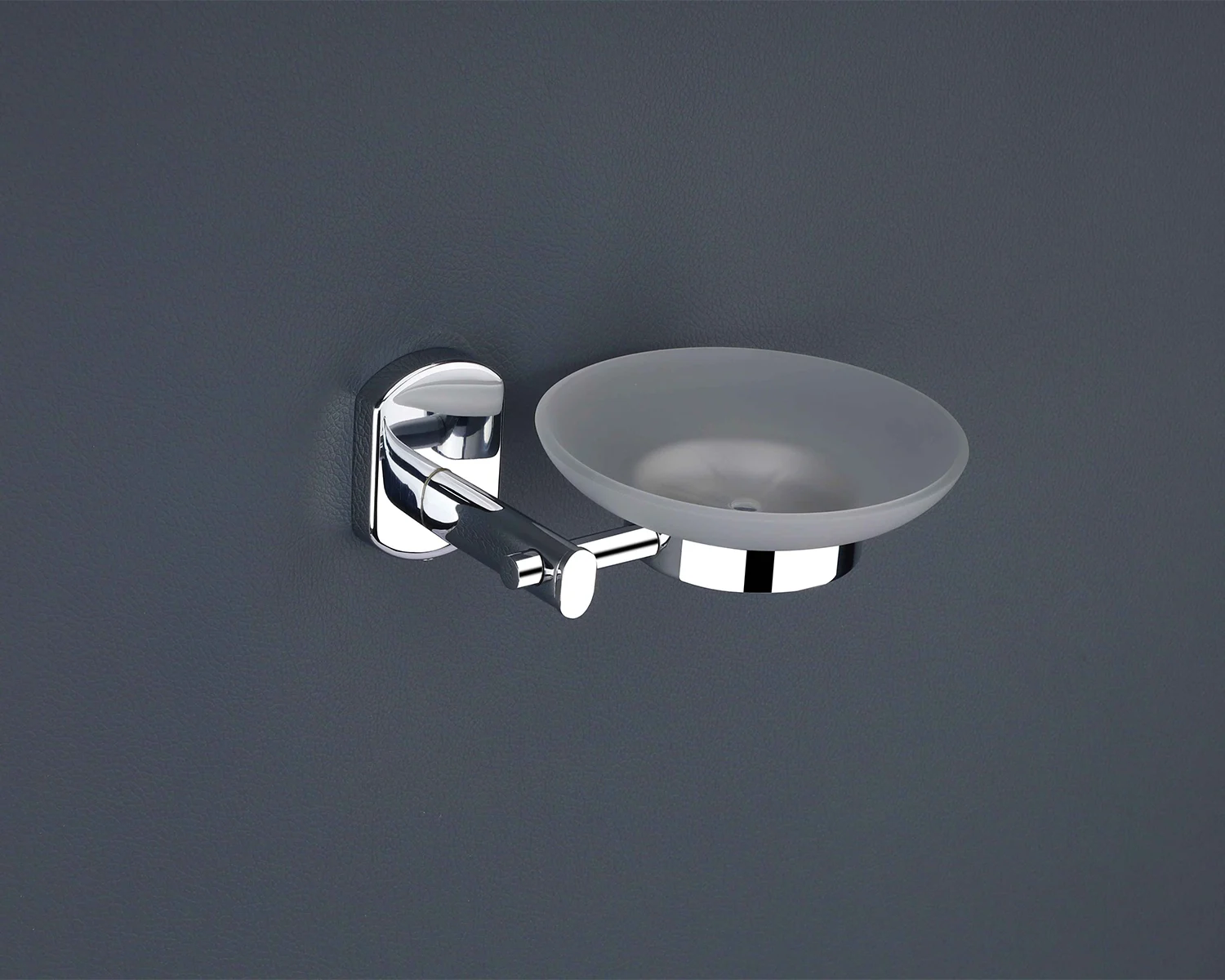 IRIS Chrome Glass Soap Dish