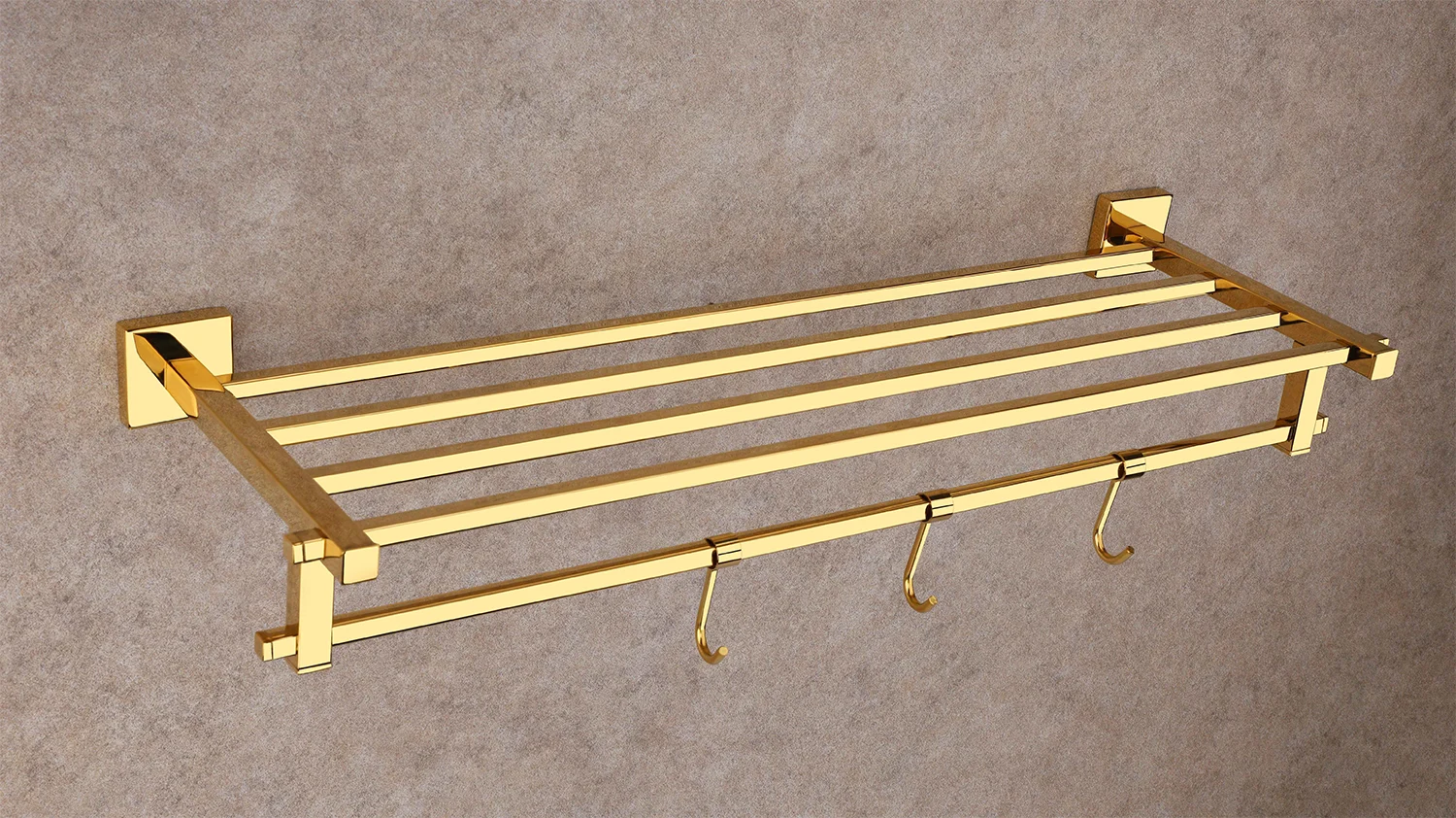 LUIZ Gold Towel Rack