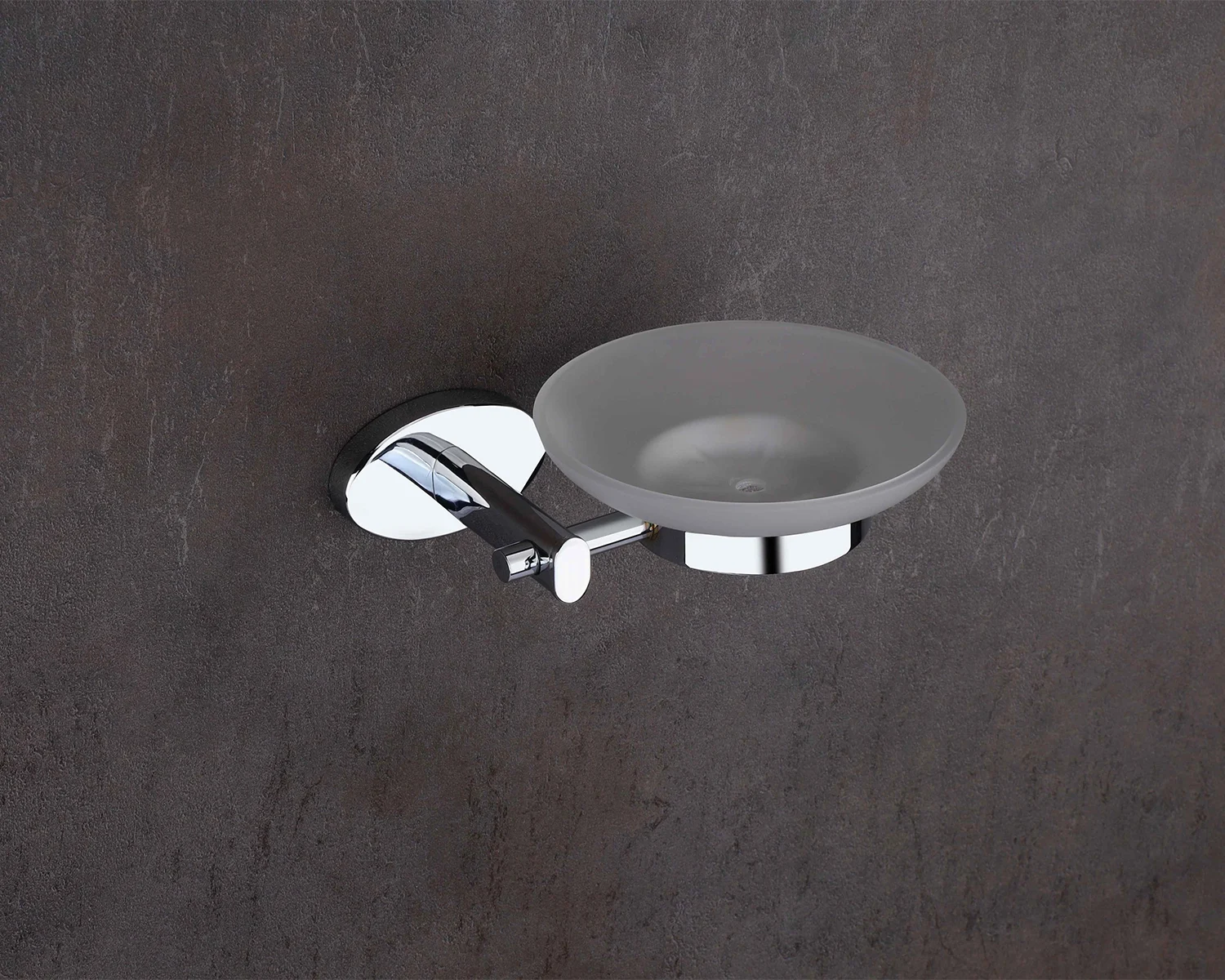 ELITE Chrome Glass Soap Dish