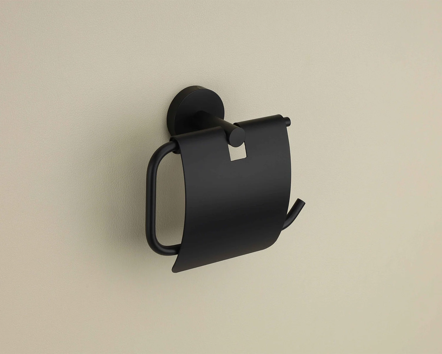 FUSION Black Matt Paper Holder