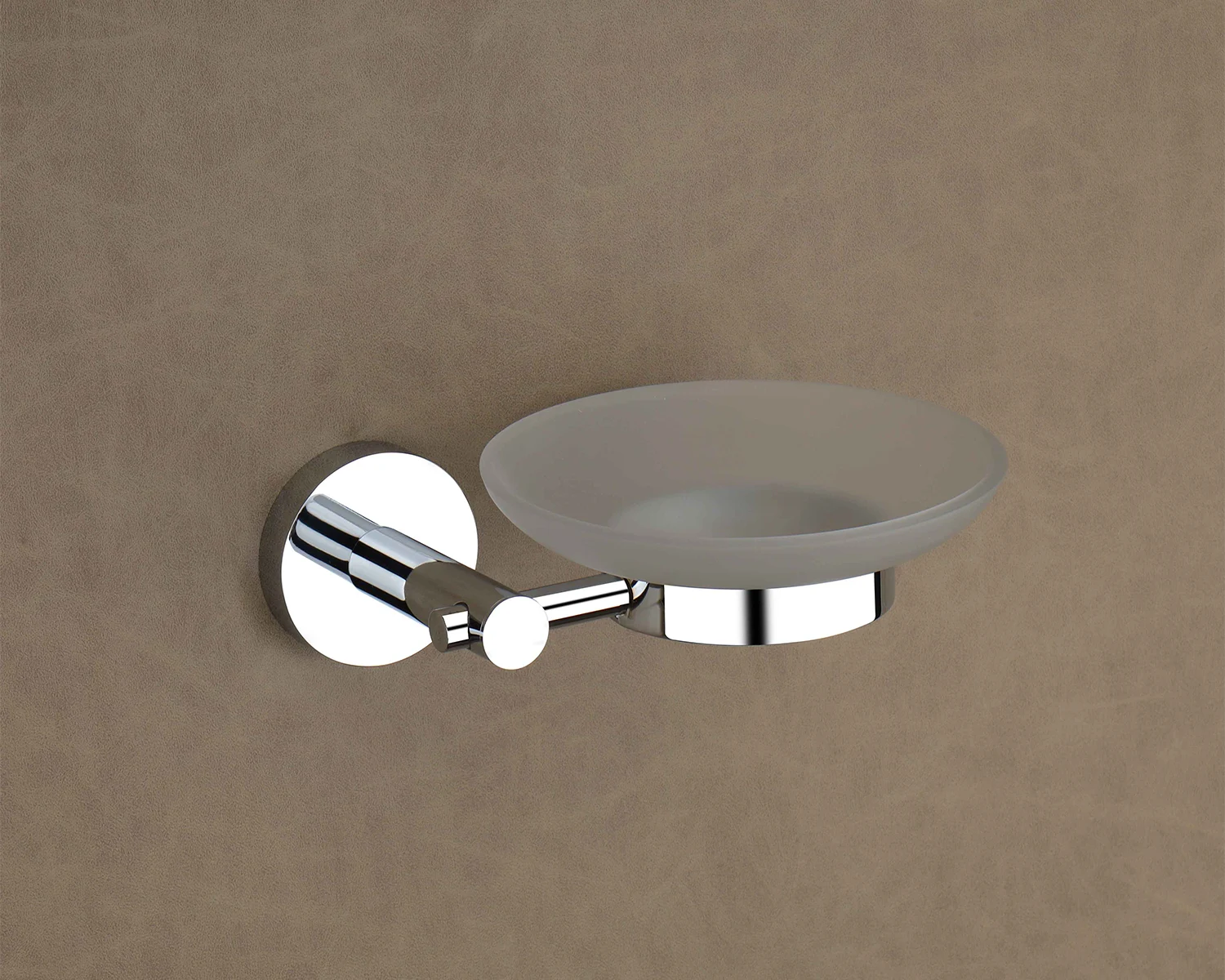 FUSION Chrome Glass Soap Dish