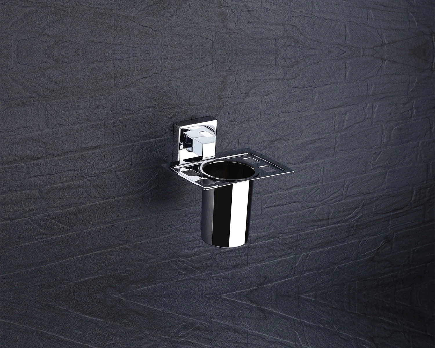 LUIZ Chrome Toothbrush Holder