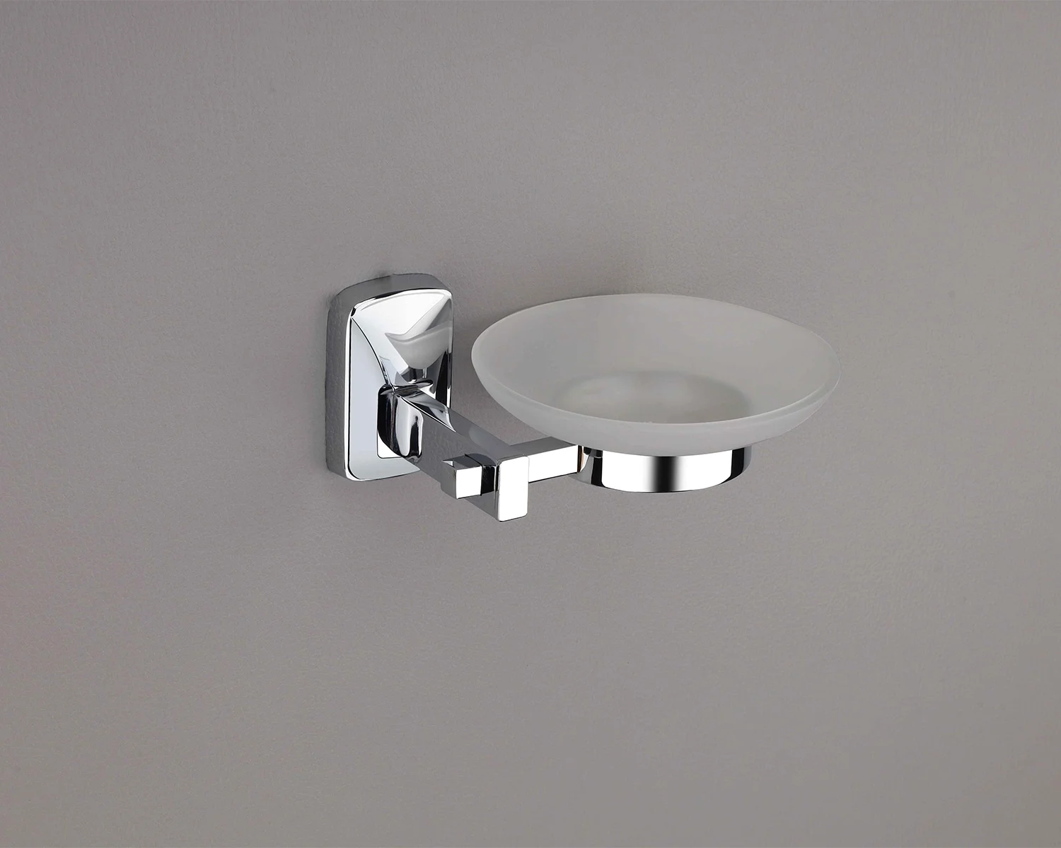 ARIES Chrome Glass Soap Dish