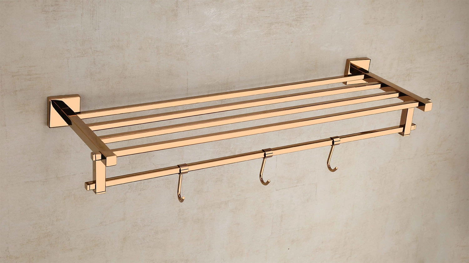 LUIZ ROSEGOLD Towel Rack