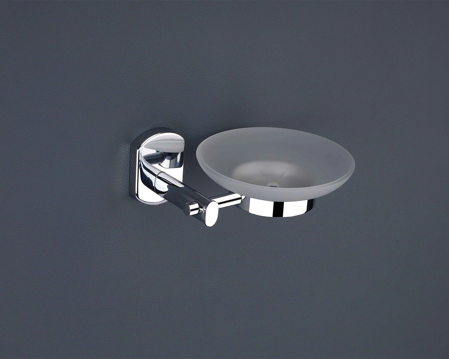 IRIS Chrome Glass Soap Dish