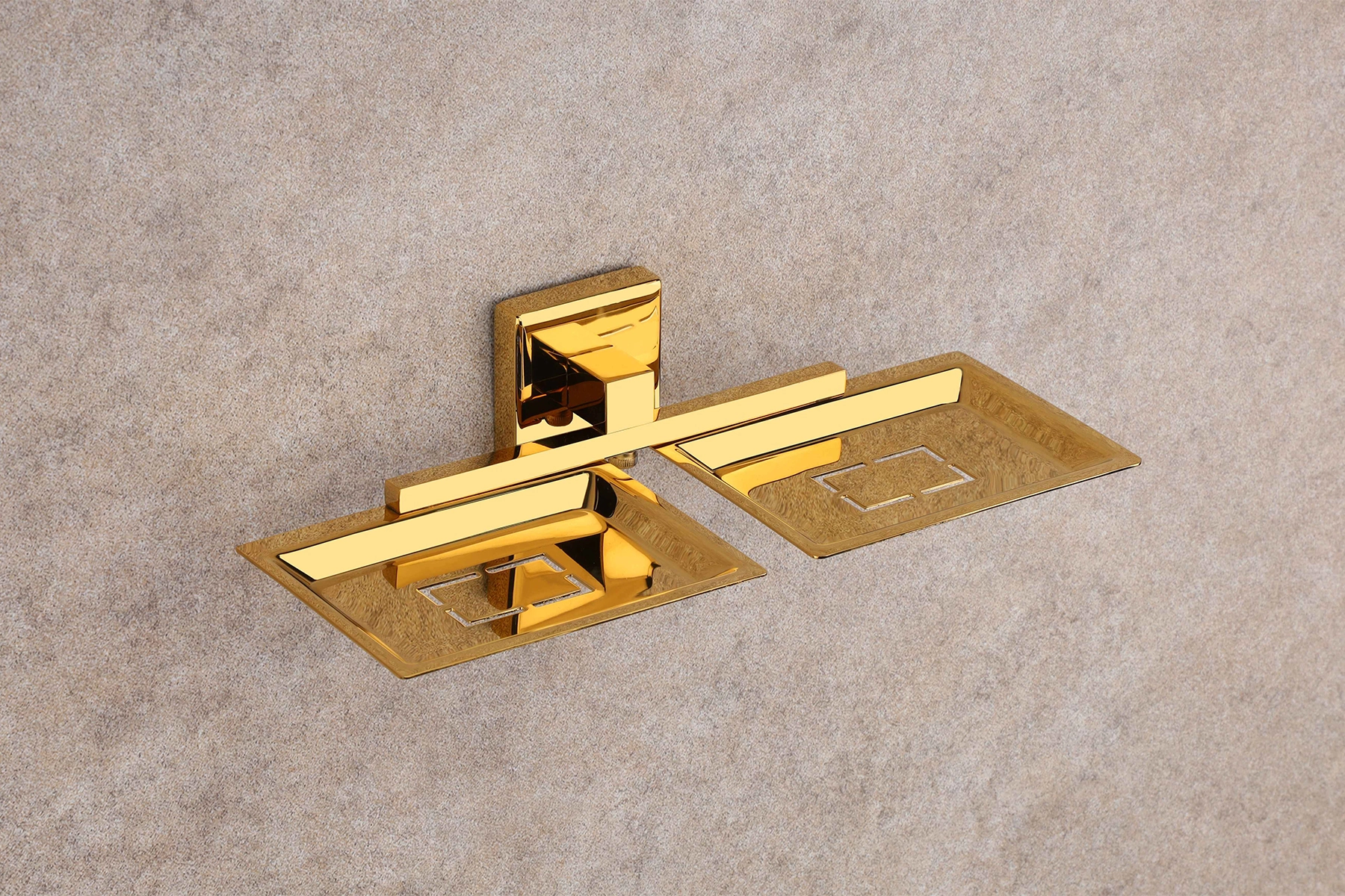 LUIZ Gold Double Soap Dish