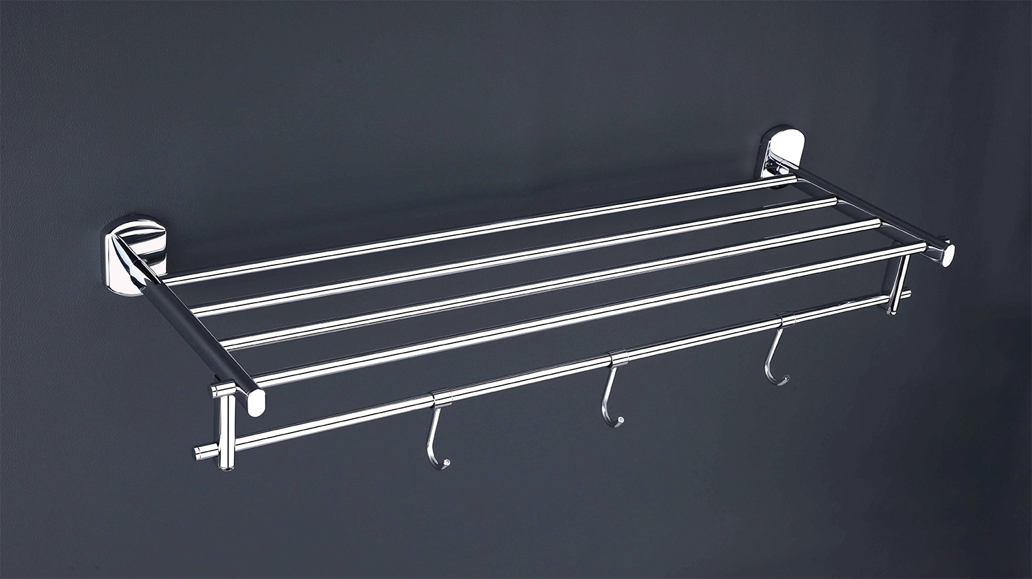IRIS Chrome Towel Rack