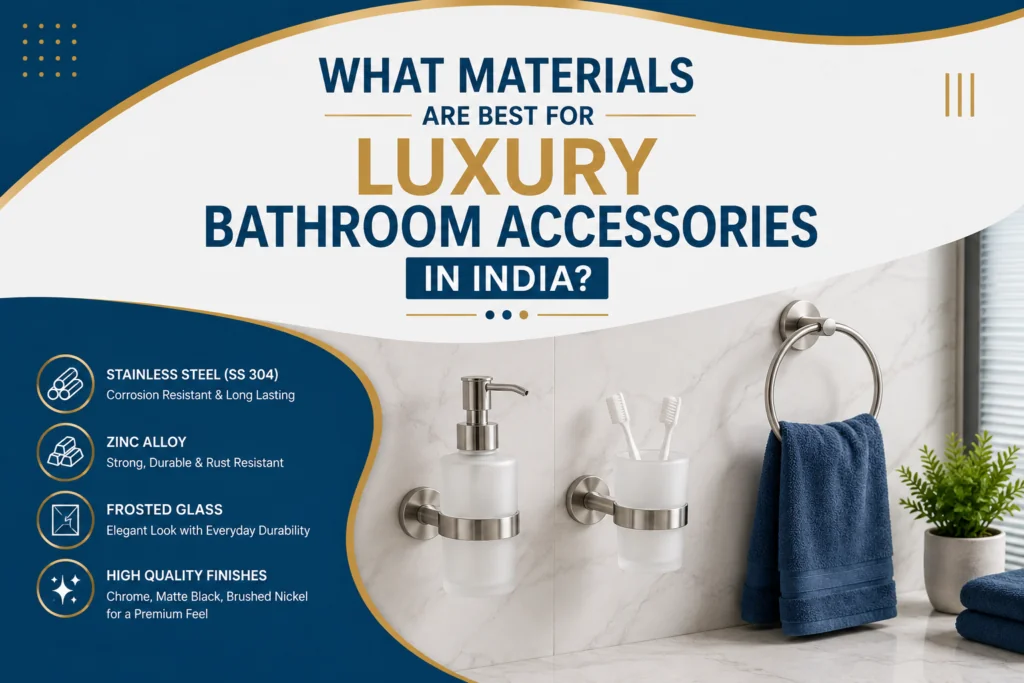 What Materials Are Best for Luxury Bathroom Accessories in India